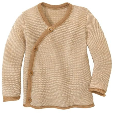 Disana Baby-Jacke Baby & Kinder - 100% Bio-Merino - atmungsaktiv, angenehm warm Unisex Gr. 50 – 92 – nachhaltig & fair – mit Wickelverschluss - Made in Germany