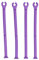 Tiiyee Dishwasher Wine Glass Holder, Silicone Attachment Stemware Saver Rack Bendable Flexible Adjust Washing Assistant for Home Bar Champagne Tether Protector Purple Glasses Tips Breakage Scratches