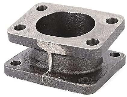 T3 auf T4 Turbo-Adapter, Verteilerflansch-Adapter-Konverter, 15 Grad Verteilerflansch-Turbolader-Zubehör, Turbolader-Upgrade-Teile