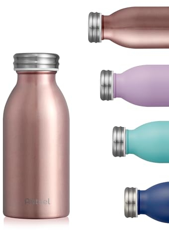 Autsel Stainless Steel Water Bottle 350ml Double Walled Vacuum Insulated Metal Water Bottle Leakproof Sports Flask Bottle BPA Free