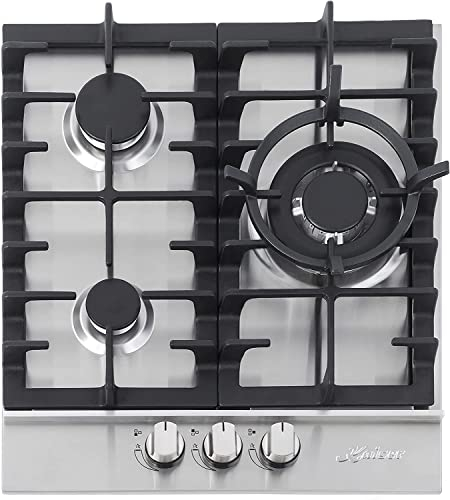 Kaiser KG 4354 Turbo Edelstahl Gaskochfeld 45cm 3 Brenner Autark