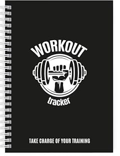 Workout Tracker - The Perfect Planner to record your Gym or Home Workouts - Six colours/styles - A5 size with 104 pages and space for 100 workouts - Set Goals & Track Progress
