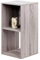 PACHIRA 2 Cube Wood Bookcase Grey, Stackable Cube Storage Unit Freestanding Bookshelf Storage Shelf For Books CDs Clothes Toys Storage Cube Unit For Living Room Bedroom Hallway Office