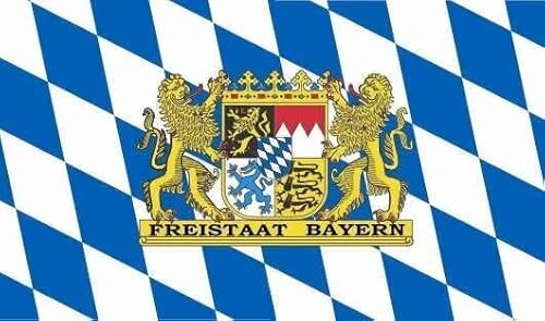 Aufkleber Flagge Freistaat Bayern 12 x 8 cm Sticker Flagge Fahne