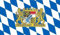 Aufkleber Flagge Freistaat Bayern 12 x 8 cm Sticker Flagge Fahne