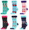 WeciBor Calzini Donna Fantasia in Cotone Colorato, 6 Paia Multicolore Infermiera Tema, 39-42