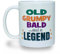 Banterous | Old Grumpy Bald and a Legend Mug | Funny Gift for Men, Dad, Old Man | Father's Day Idea | Birthday Present