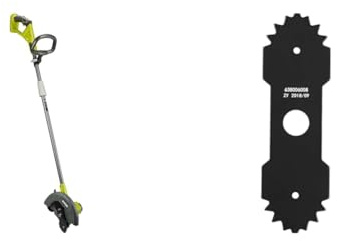 Ryobi RY18EGA-0 18V ONE+ Cordless 22cm Edger (Bare Tool), 18 V & RAC163 22cm Replacement Edger Blade (Single)