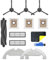 Yivy Lot de 13 accessoires pour aspirateur Dreame D10S Plus, Dreambot D10S+ Pièces de rechange : 1 brosse principale, 3 brosses latérales, 2 filtres HEPA, 2 lingettes, 3 sacs à poussière, 1 chiffon de
