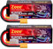 Zeee Lipo 4S 14,8V 120C 5200mAh Batteries RC avec Prise XT90 pour Voiture RC, Buggy RC, Truggy, Camion de Course à l'échelle 1/10, Bateau RC, modèles de Loisirs de Course (2 PCS)