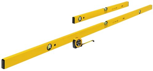 STABILA Wasserwaagen CLASSIC KIT 70-3-180, 3-teilig: Type 70-2/180 cm, Type 70/80 cm, BM 150/3 m