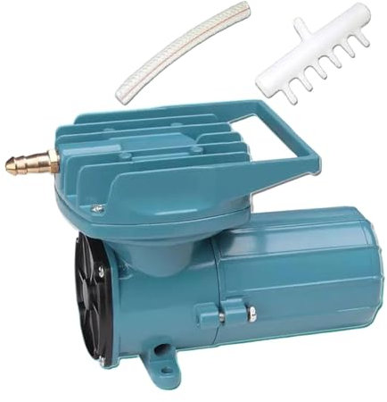 Baoblaze Aquarium Air Pump DC 12V Pond Air Pump Tool Accessory Pond Aerator Metal Tank Air Pump for Outdoor Pond Hydroponics, 12V 35W, 185x95x118mm