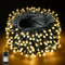 BOLWEO Lichterkette Außen 20M 200LED, Weihnachtsbaum Lichterkette mit Timer,8 Modi Wasserdicht Weihnachtsbeleuchtung Innen und Außen für Weihnachtsbaum, Schlafzimmer, Garten und Party