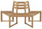Lauuoeriau Outdoor-Möbel, Sitzgelegenheiten im Freien, Sitzbänke im Freien, Baumbank halbsechseckig, 160 cm, Akazienholz massiv