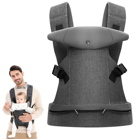Porte Bébé, Porte Bebe Physiologique 0 à 36 Mois Echarpe de Portage Bebe Taille Réglable pour Une Parentalité Mains Libres