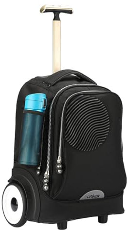 UNIKER Rolling Laptop Bag for 15.6 Inch Laptop,Community Nurse Bag on Wheels Work case,Roller Bag for School,Trolley School Bag Wheeled, Laptop Roller Case Travel Carry-on,T5- Fingerprint, 40L