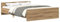 vidaXL Bettgestell ohne Matratze Artisan-Eiche 120x190cm Holzwerkstoff, Bettrahmen, Doppelbett, Schlafzimmermöbel, Bett, Schlafzimmerbett, Lattenrost