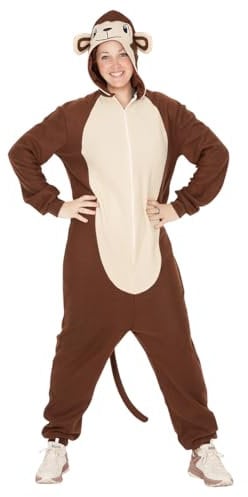 Rubies Costume Scimmie per adulti, uomo e donna, Tuta con cappuccio e coda, Abito costumi per Carnevale, addio al celibato, cosplay e feste