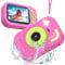 Waterproof Camera for Children, 48MP 1080P Children's Camera Digital Camera Underwater Camera Children with 2.4 Inch Screen 32GB Card Emergency LED Flash, Gift for 3-12 Years Girls Boys, Pink