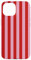 Motif à rayures rouges et roses Coque pour iPhone 15