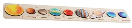 MOLUCKFU 1set Solar System Puzzle Toy for Boy Girl Educational Planet Matching Game Cognitive Development Jigsaw Space Learning for Ages Planetary Model