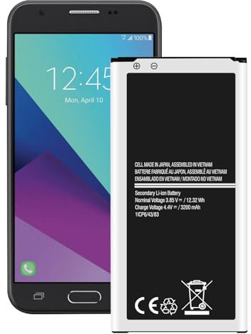 Akku für Samsung Galaxy Xcover 4S (G398F) Xcover 4 (G390F), 3200 mAh Ersatzakku für Samsung EB-BG390BBE
