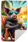 RPLUS Strandtuch 50 x 100 cm mit Wildschwein-Motiv – Baumwolle, weich - Badetuch