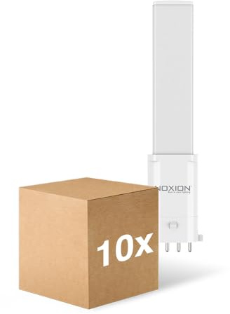 Noxion Mehrfachpackung 10x Lucent PL-S LED 4.3W - 840 Kaltweiß | 4-Pins - Ersatz Für 9W