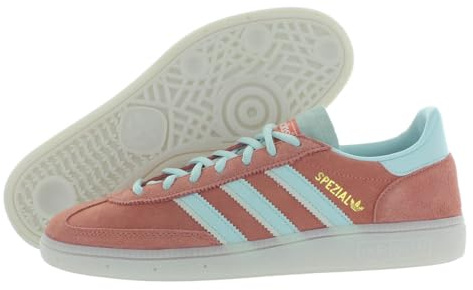 adidas Handball Spezial Mens Shoes, Wonder Clay/Almost Blue/Team Crystal White/Solid Pink, 10.5 UK