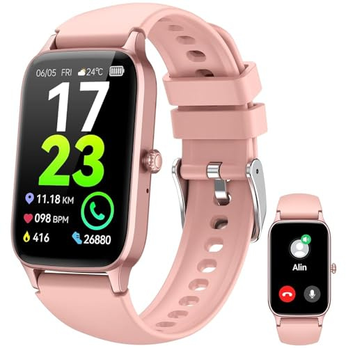 Dyurwa Smart Watches for Women, 1.57 HD Smartwatch Answer/Make Calls, 2025 Activity Fitness Watch with Heart Rate/Sleep Monitor, IP68 Waterproof Pedometer with 110+ Sport Smart Band for Android iOS
