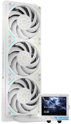 Thermalright-TR Mjolnir Vision 360 UB PRO ARGB - Raffreddatore per CPU Aio, specifica 360 con ventola in linea, schermo LCD da 3,5 con risoluzione 640 x 480 per AM4/AM5; Intel lga1700/1851