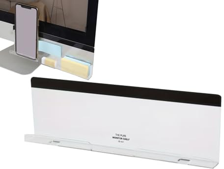 Monitor Memo Board - Acrylic Panel Mount Message Reminder,Computer Memo Board,for Office Desktop Work Business Home Women Men Laptop