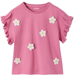 Vertbaudet T-Shirt mit kurzen Volantärmeln Mädchen rosa 116