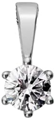 Lyomi Damen Anhänger 585/- Gold 1,0cm Glänzend Diamant Lab Grown weiß 0,25ct. 067340233-1