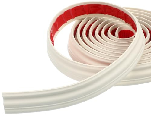 LIFKICH Cadre Moulure Adhesive Autocollante Flexible et Douce en Nbr, Bordure Décorative Murale pour Home Decor, Facile à Décoller et Coller, Rouleau de 5m X 4,7cm
