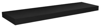 spot on dealz® Floating Shelves Wall Bookshelves Wooden Black Shelf Bookshelf Shelves for Bedroom Living Room Kitchen Decorative Furniture Display Shelving