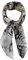TigerTie Damen Nickituch Halstuch in grau silber schwarz beige Schlangenmuster - Größe 60 x 60 cm