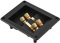 Altoparlante Terminale 4 Rame Binding Post Terminal Cable Connector Speaker Box Subwoofer Plug