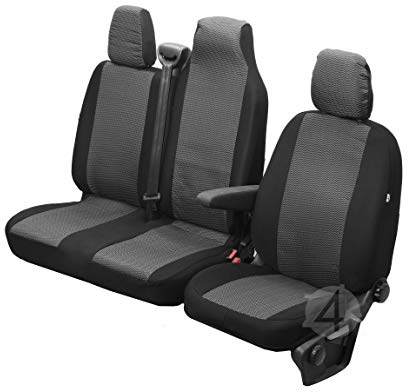 Passgenaue Sitzbezüge Hero ideal angepasst 1+2 (3-Sitzer) Fahrzeugspezifisch Polstermaterial | 4D-Z4L-DV-OR3M-SC-102