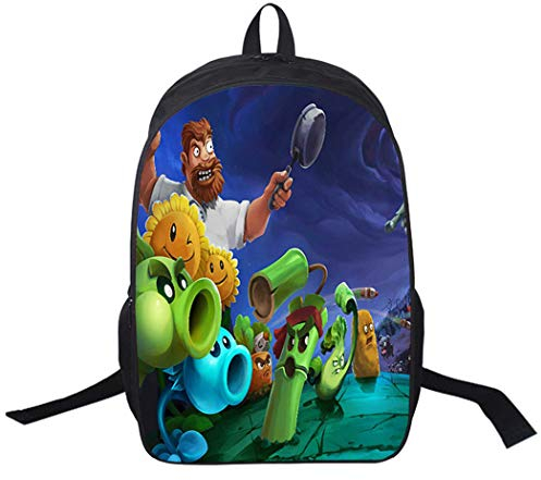 WANHONGYUE Plants vs. Zombies Image Printing Student Backpack Rucksack Packsack School Bag for Boys and Girls /16