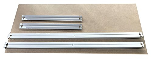 HDF Boden 110 x 50 cm mit Traversen in weiß als Zusatzboden oder Ersatzboden für Shelf Creations Schwerlastregal Metallregal als Kellerregal, Lagerregal, Archivregal, Ordnerregal, Werkstattregal