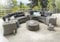 Beauty.Scouts Outdoor Collar Edition DEST Lounge Fernando, grau/anthrazit, 5er-Set, inkl. Polster, Loungeset rund, Gartensitzgruppe, Terrassenmöbel, Garten