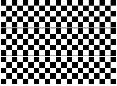 Chequered/Checkered Flag Cake Band Ribbon Side Stripes Edible Icing or Wafer 3 Strips 2.5 inch x 10.5 inch (Icing)