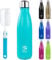 BOGI Insulated Water Bottles,750ml Metal Water Bottle,Leakproof Stainless Steel Water Bottle Keep Hot and Cold Water Bottle Bike Gym Sports Water Bottle for Girls Kids with Cleaning Brush(Mint)