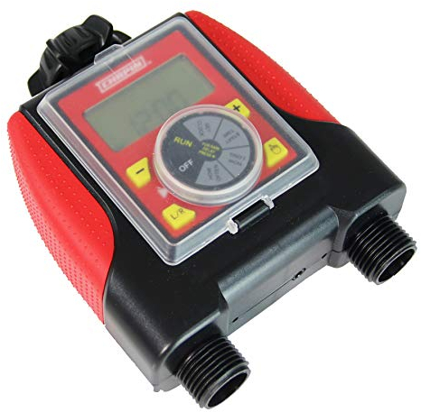 Chapin International Chapin 41003 Temporizador de Agua de Doble Zona con Pantalla Digital, Rojo/Negro