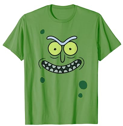 Adult Swim Rick & Morty Pickle Rick Face T-Shirt