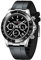 RollsTimi Pagani DesignHerren-Multifunktions-Sportuhr Quarz-Chronograph Uhrwerk Japan VK63 Edelstahlarmband Wasserdicht 100M (Schwarz KC-1664)