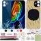 ReuWeu Rückseite Ersatz Abdeckung Glas Kompatibel mit iPhone 12 6,1 Zoll + Professional Tools (Blau)