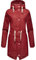 Navahoo Damen wasserdichte Übergangsjacke Regenjacke Flower of Ocean Blood Red Gr. M
