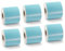BETCKEY - 6 Große Rollen Blau Mehrzwecketiketten Kompatibel mit DYMO 99019(S0722480), 59mm x 190mm, 900 Farbige Etiketten für LabelWriter 450, 4XL NICHT passend 550 oder 5XL